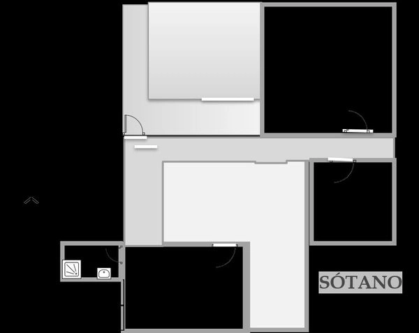 plano del sotano del local, sensahome inmobiliaria