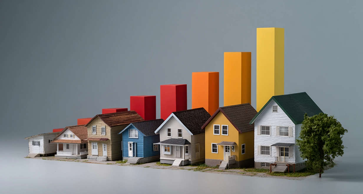 grafico de barras inmuebles, maximiza tus ganancias con Sensahome