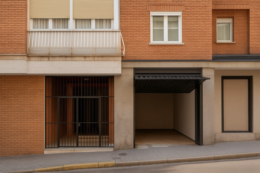fachada garaje sensahome