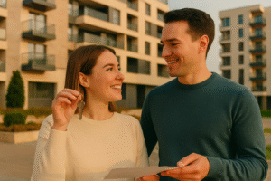 pareja joven compra su primera vivienda, sensahome