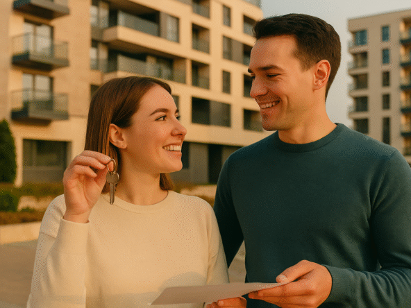 pareja joven compra su primera vivienda, sensahome