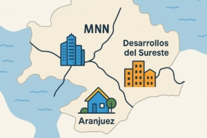 mapa Madrid MNN y Aranjuez