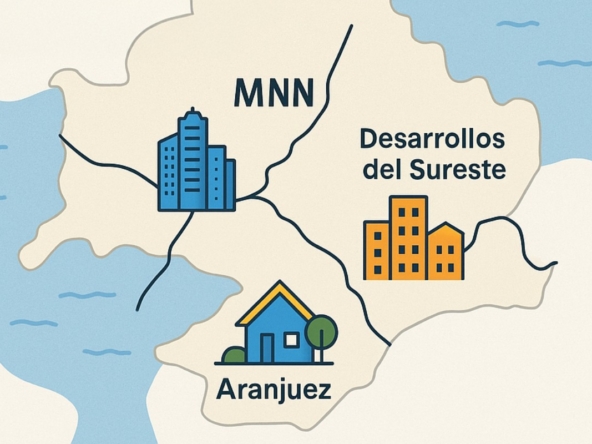 mapa Madrid MNN y Aranjuez